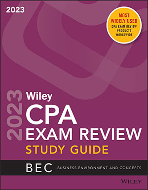 Wiley's CPA 2023 學習指南及練習題：商業環境及概念
